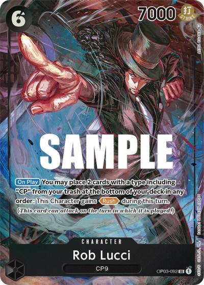 Rob Lucci (092) (Alternate Art) OP03-092 Pillars of Strength Card