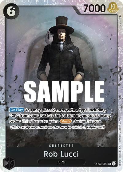 Rob Lucci (092) OP03-092 Pillars of Strength Card