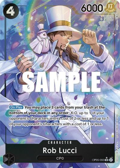Rob Lucci (093) (Alternate Art) OP05-093 Awakening of the New Era Card