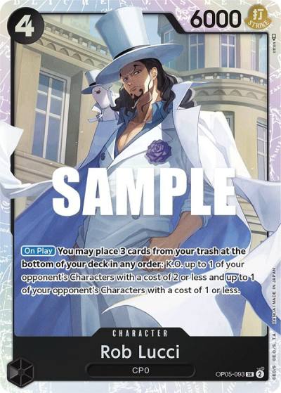 Rob Lucci (093) OP05-093 Awakening of the New Era Card