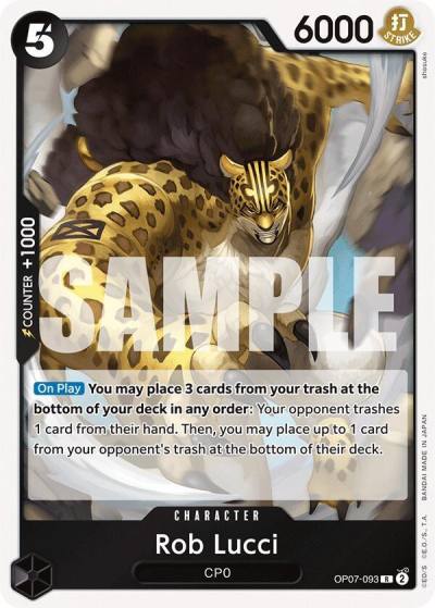 Rob Lucci (093) OP07-093 500 Years in the Future Card