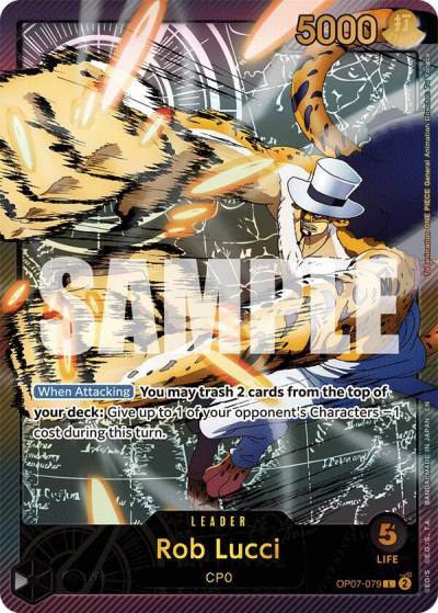 Rob Lucci (SP) OP07-079 Extra Booster: Anime 25th Collection Card