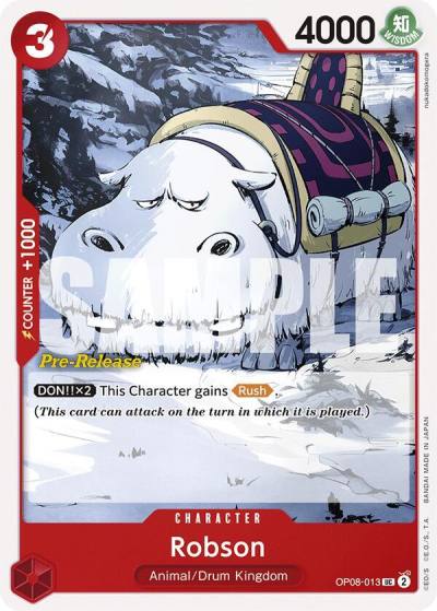 Robson OP08-013 Two Legends Pre-Release Cards Card