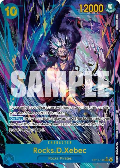 Rocks.D.Xebec (118) (Alternate Art) OP17-118 The World's Strongest Warriors Card