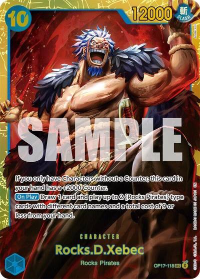 Rocks.D.Xebec (118) OP17-118 The World's Strongest Warriors Card