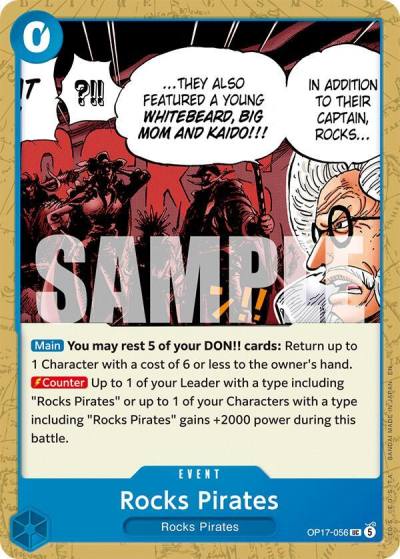 Rocks Pirates OP17-056 The World's Strongest Warriors Card