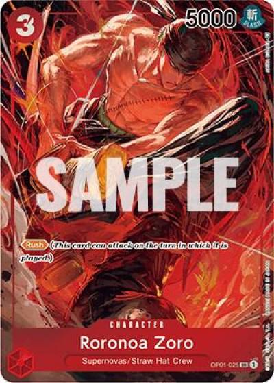 Roronoa Zoro (025) (Parallel) OP01-025 Romance Dawn Card