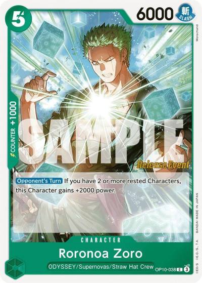 Roronoa Zoro (038) OP10-038 Royal Blood Release Event Cards Card