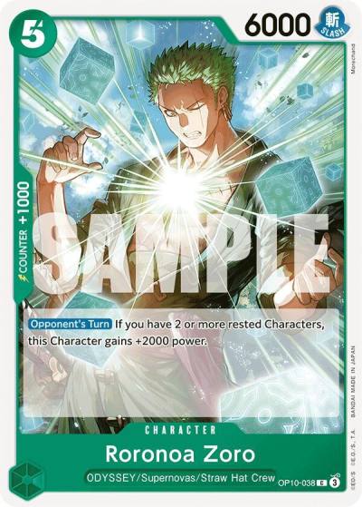 Roronoa Zoro (038) OP10-038 Royal Blood Card