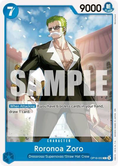 Roronoa Zoro (053) OP16-053 The Time of Battle Card