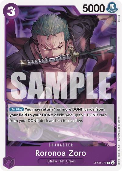 Roronoa Zoro (076) OP09-076 Emperors in the New World Card