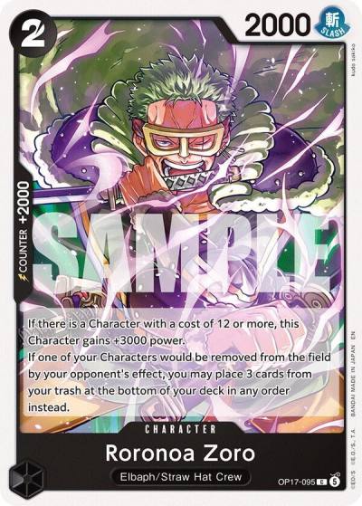 Roronoa Zoro (095) OP17-095 The World's Strongest Warriors Card