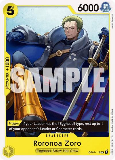 Roronoa Zoro (113) OP07-113 500 Years in the Future Card