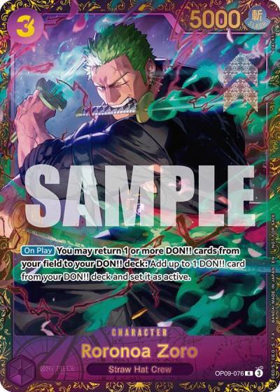Roronoa Zoro (Championship 25-26 Regionals Season 1) OP09-076 One Piece Promotion Cards Card