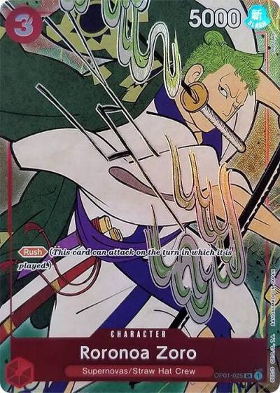 Roronoa Zoro (English Version 1st Anniversary Set) OP01-025 One Piece Promotion Cards Card