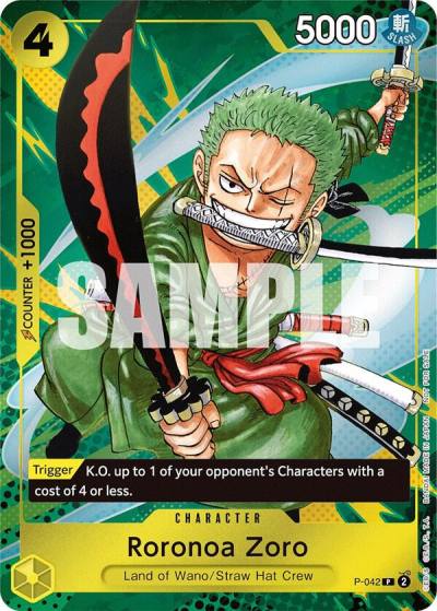 Roronoa Zoro (Event Pack Vol. 3) P-042 One Piece Promotion Cards Card