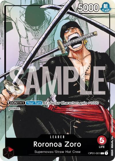 Roronoa Zoro - OP01-001 (Alternate Art) OP01-001 One Piece Promotion Cards Card