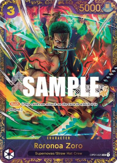 Roronoa Zoro - OP01-025 (Treasure Cup) OP01-025 One Piece Promotion Cards Card