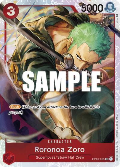 Roronoa Zoro - OP01-025 (Ultra Deck: The Three Captains) OP01-025 One Piece Promotion Cards Card