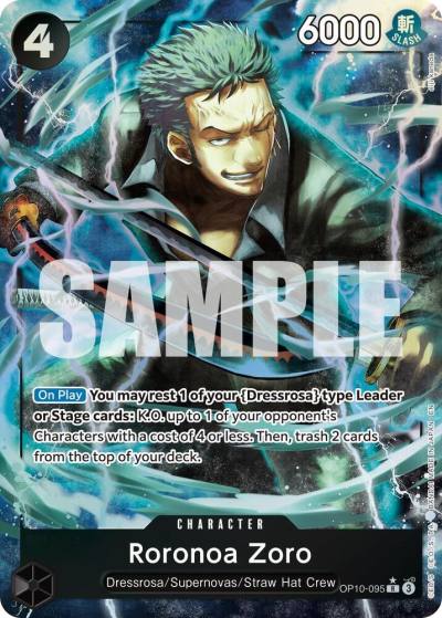 Roronoa Zoro - OP10-095 (Alternate Art) OP10-095 Premium Booster -The Best- Vol. 2 Card