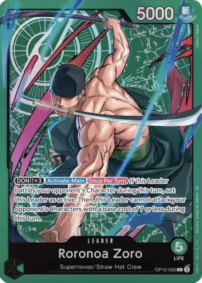 Roronoa Zoro - OP12-020 (Zoro Deck) OP12-020 Learn Together Deck Set Card