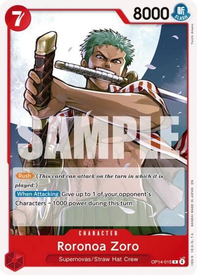 Roronoa Zoro OP14-015 Starter Deck 31: RED Monkey.D.Luffy Card