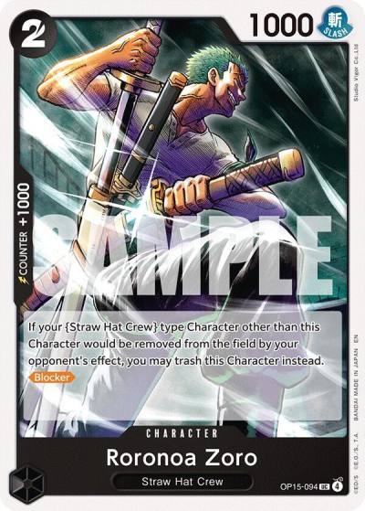 Roronoa Zoro (OP15-094) OP15-094 Adventure on Kami's Island Card