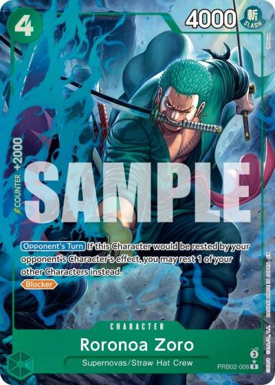 Roronoa Zoro - PRB02-006 (Alternate Art) PRB02-006 Premium Booster -The Best- Vol. 2 Card