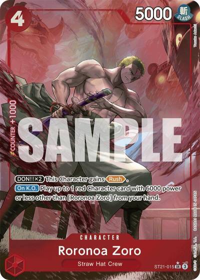 Roronoa Zoro (Parallel) ST21-015 Starter Deck EX: Gear 5 Card