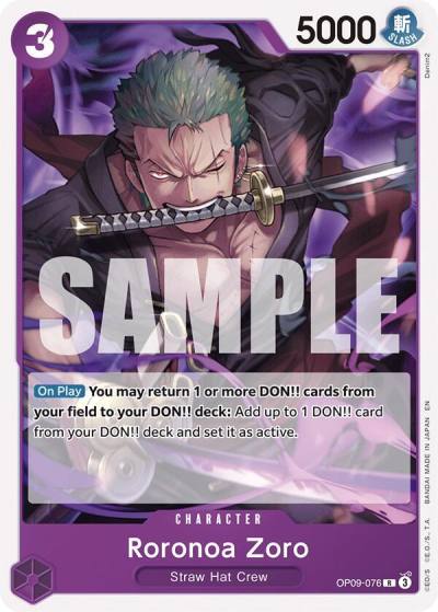 Roronoa Zoro (Reprint) OP09-076 Starter Deck 26: PURPLE/BLACK Monkey.D.Luffy Card