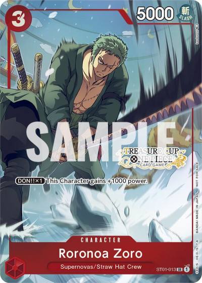 Roronoa Zoro - ST01-013 (Treasure Cup) ST01-013 One Piece Promotion Cards Card
