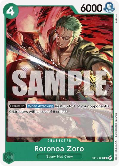 Roronoa Zoro ST12-008 Starter Deck 12: Zoro and Sanji Card