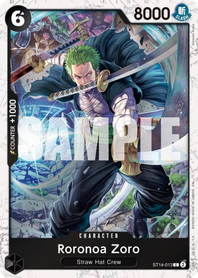 Roronoa Zoro - ST14-013 (Pirate Foil) ST14-013 Premium Booster -The Best- Vol. 2 Card