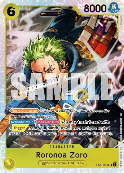 Roronoa Zoro ST29-014 Starter Deck 29: Egghead Card