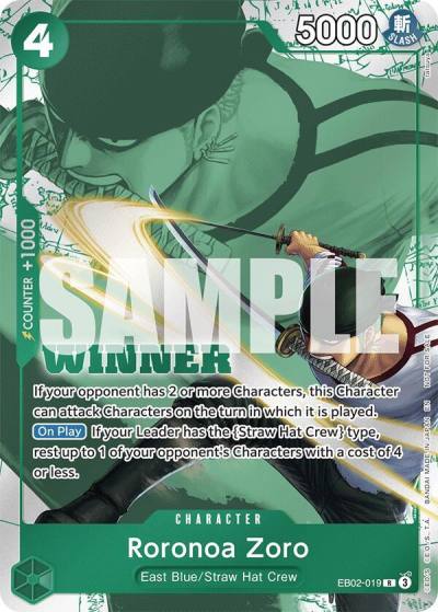 Roronoa Zoro (Winner Pack 2025 Vol. 3) EB02-019 One Piece Promotion Cards Card
