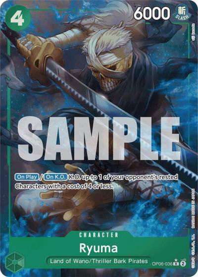 Ryuma (Full Art) OP06-036 Premium Booster -The Best- Card