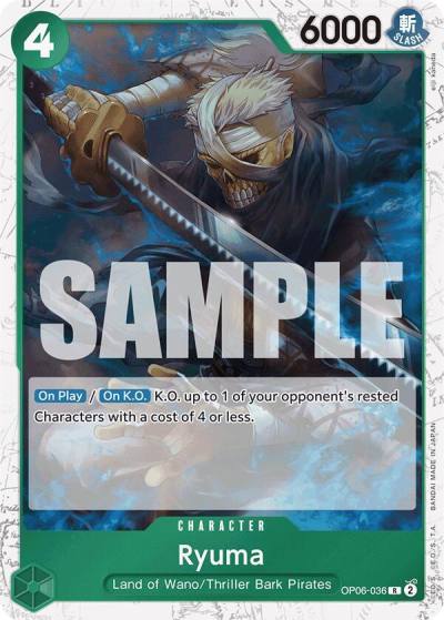 Ryuma (Jolly Roger Foil) OP06-036 Premium Booster -The Best- Card