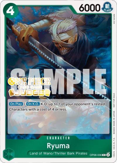 Ryuma (Judge Pack Vol. 4) OP06-036 One Piece Promotion Cards Card