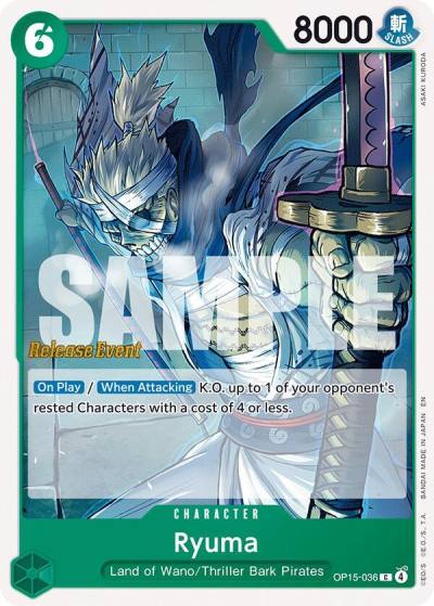 Ryuma OP15-036 Adventure on Kami's Island Release Event Cards Card