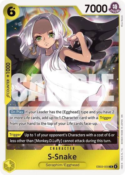 S-Snake EB03-059 Extra Booster: One Piece Heroines Edition Card