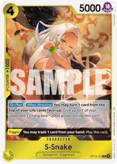 S-Snake OP13-114 Carrying On His Will Card