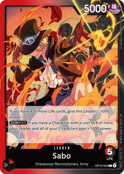 Sabo (004) OP13-004 Carrying On His Will Card