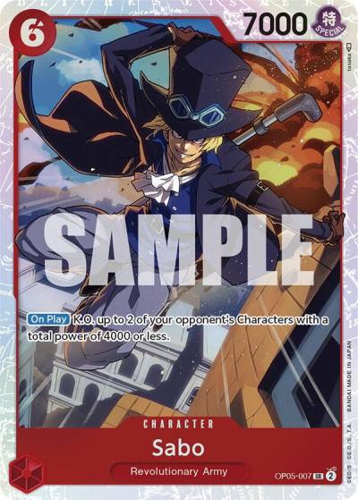 Sabo (007) OP05-007 Awakening of the New Era Card
