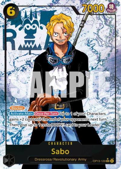 Sabo (120) (Parallel) OP13-120 Carrying On His Will Card