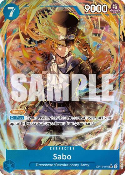 Sabo (Alternate Art) OP15-046 Adventure on Kami's Island Card