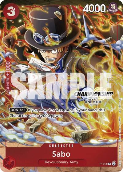 Sabo (CS 2024 Event Pack Finalist) P-044 One Piece Promotion Cards Card