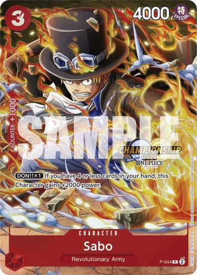 Sabo (CS 2024 Event Pack) P-044 One Piece Promotion Cards Card