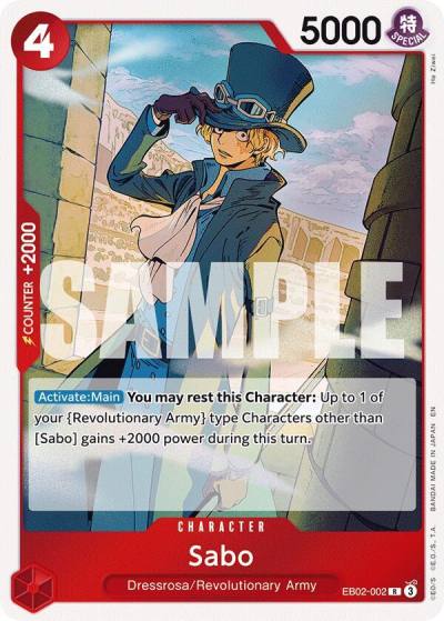 Sabo EB02-002 Extra Booster: Anime 25th Collection Card