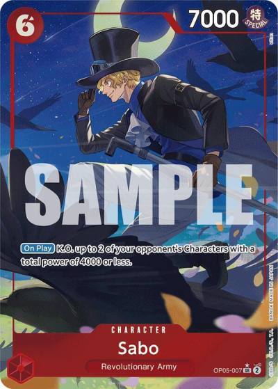 Sabo (OP05-007) (Alternate Art) OP05-007 Premium Booster -The Best- Card