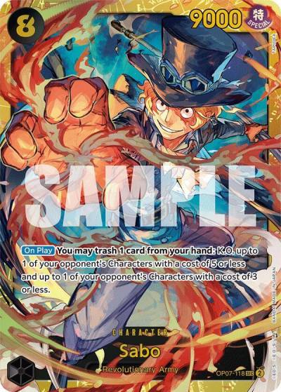Sabo OP07-118 500 Years in the Future Card